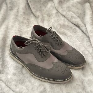 Stacy Adams Two-Tone Gray Oxfords